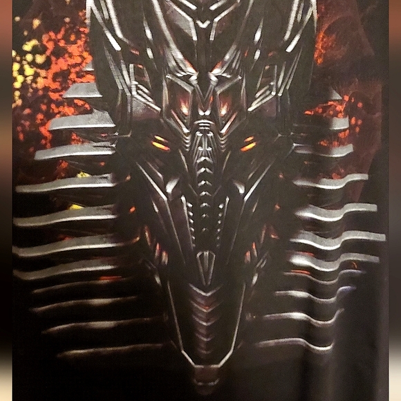 2009 Transformers The Fallen Black Short Sleeved Graphic T-shirt EUC Size L - Picture 3 of 6